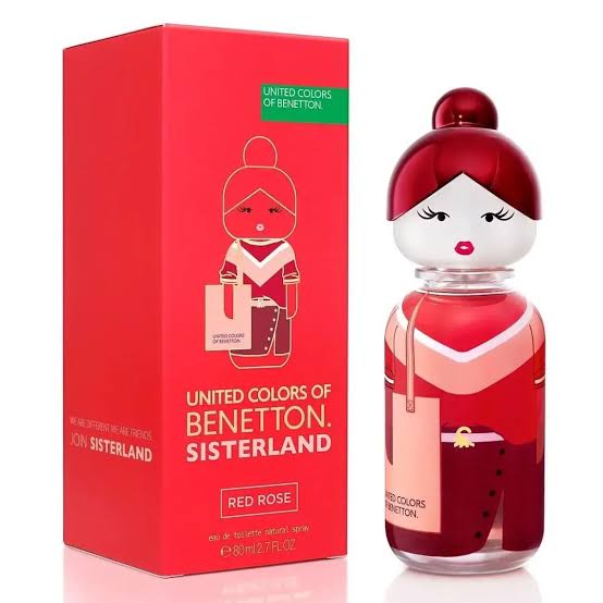 Benetton Colors Sisterland Red Rose EDT 80 ml Dama
